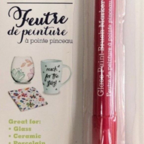 Glass Paint Brush Marker, Permanent Color - Picture 1 of 4